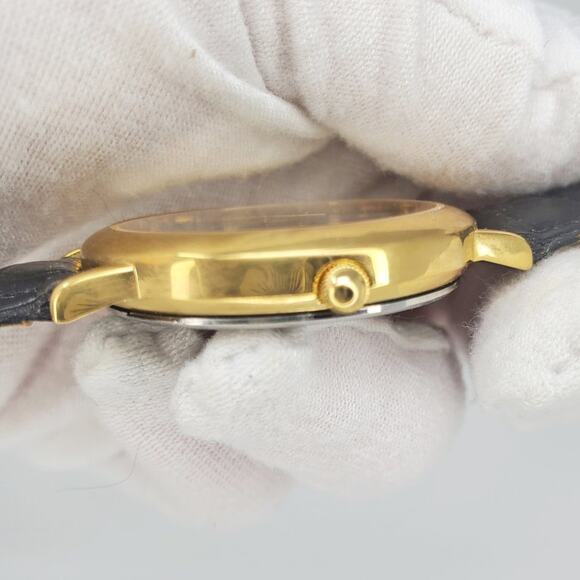 Disney Mickey Mouse Dual Dial Watch Gold Black Band H2F - Picture 4 of 14